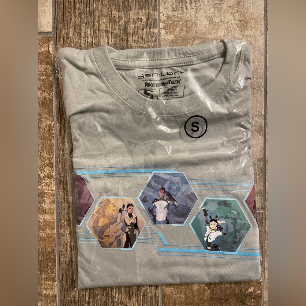 Gen: Lock Rooster Teeth T-shirt, Small, New in Packaging, Loot Crate Anime